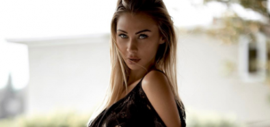 Dajana Gudic rozkosznie w czarnym bikini
