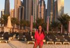 Galinka Mirgaeva pozuje na tle Dubaju