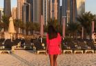 Galinka Mirgaeva pozuje na tle Dubaju