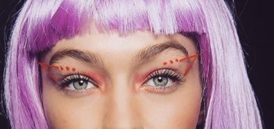 Gigi Hadid w kolorowych włosach