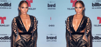 Jennifer Lopez w ponętnym naked dress