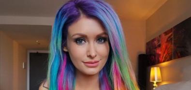 Laura Lux w kolorowych włosach