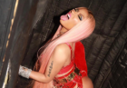 Nicki Minaj w skąpym różowym stroju