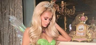 Paris Hilton niczym anioł w zielonej sukience