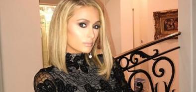 Paris Hilton w eleganckiej prześwitującej sukni