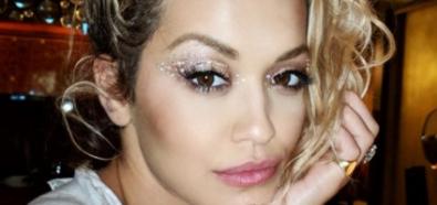 Rita Ora brokatem ozdobiła oczy