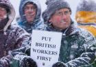Strajkujący brytyjscy robotnicy