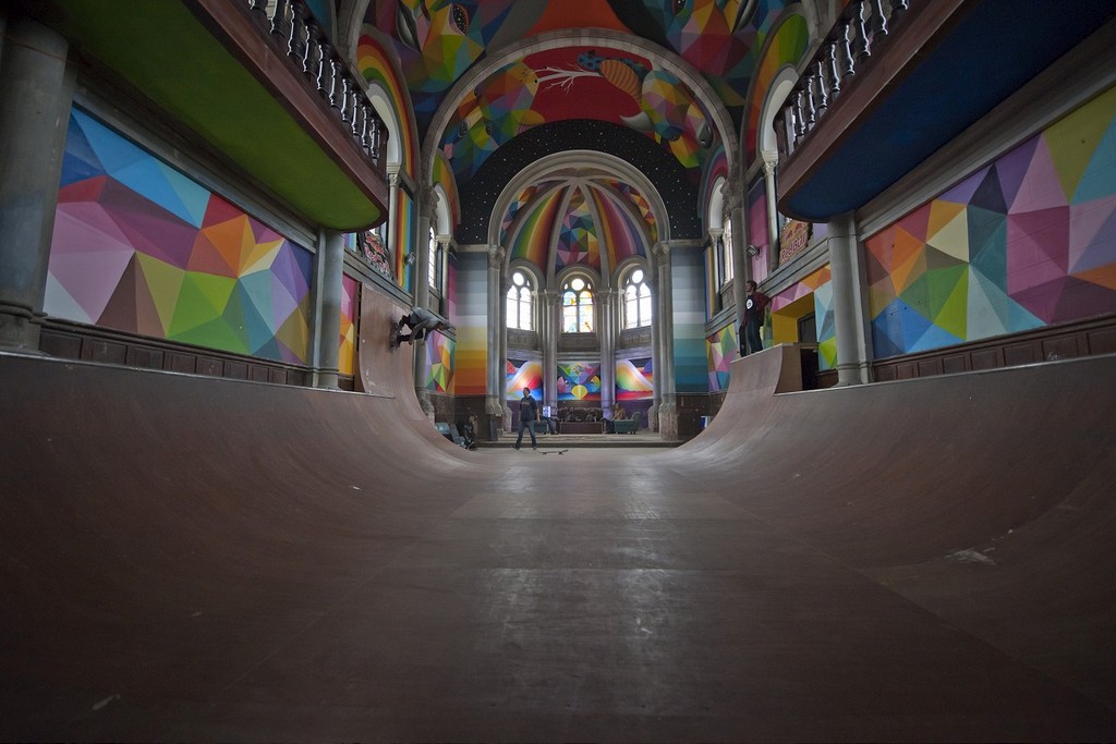 Skatepark w kościele