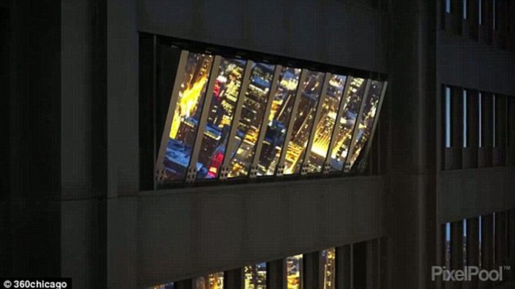 Okna w John Hancock Tower