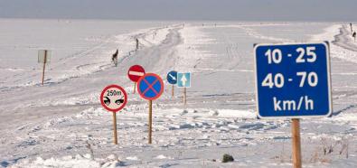 Lodowa droga w Estonii