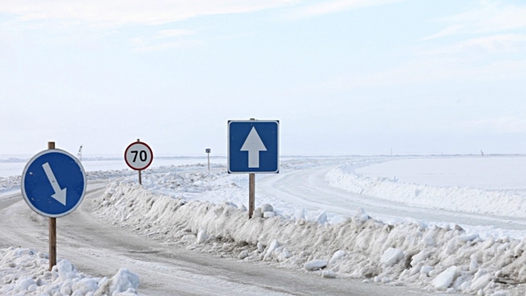 Lodowa droga w Estonii