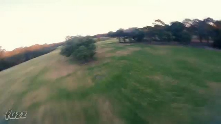 Wyścigowy dron w akcji