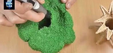 Drzewo narysowane długopisem 3D