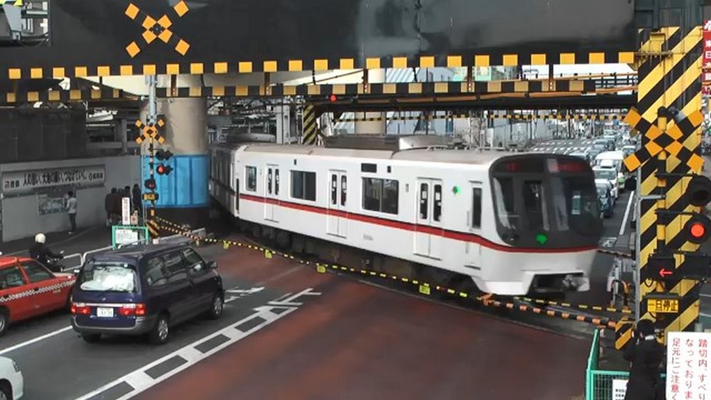 Przejazd kolejowy w Japonii