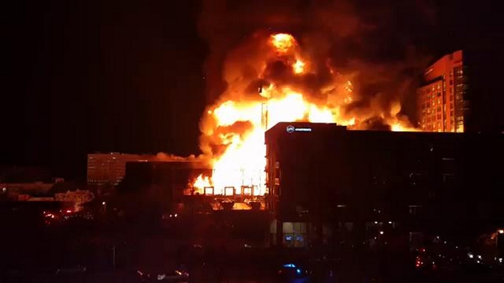 Pożar w Raleigh