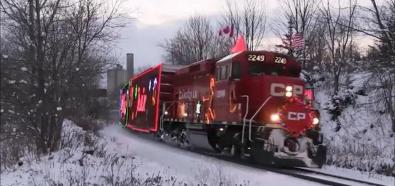 Świąteczny pociąg w Kanadzie