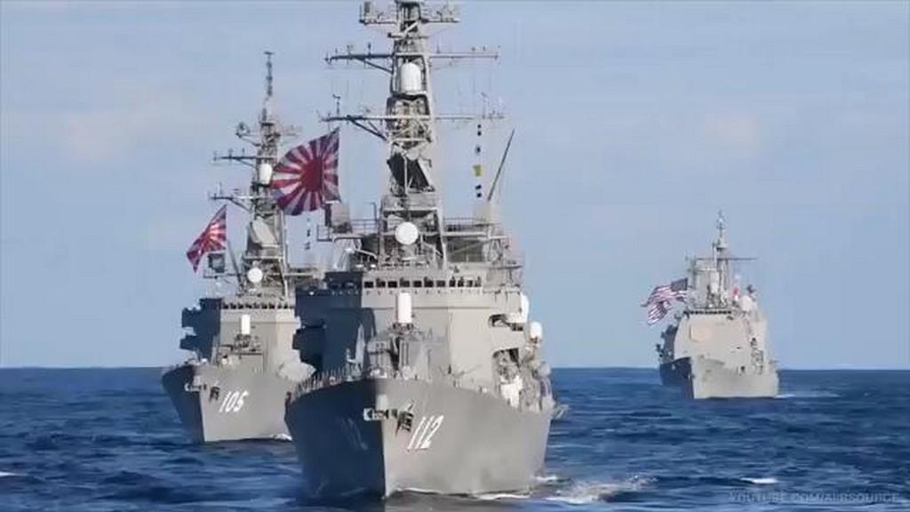 Manewry flot Japonii, Korei Południowej i USA
