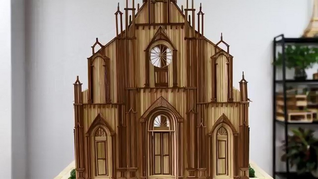 Katedra z patyczków