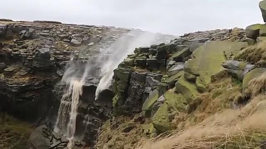 Wodospad i wiatr