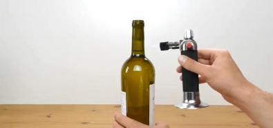 Otwieranie wina palnikiem