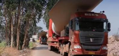 Ciężarówki do transportu wiatraków