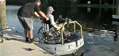 Platforma dla niepełnosprawnych wędkarzy