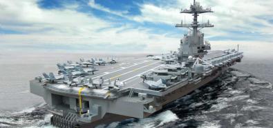 Artystyczna wizja lotniskowca USS Gerald R. Ford