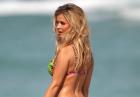 Joanna Krupa pozuje w bikini na plaży w Miami
