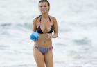 Joanna Krupa w bikini w oceanie w Miami
