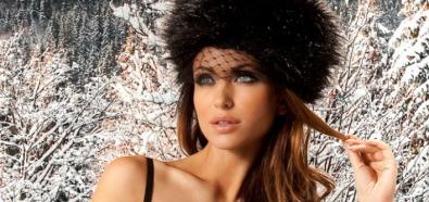 Monika Pietrasińska  - seksowna modelka w zimowej kolekcji bielizny Alles