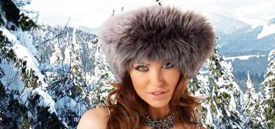 Monika Pietrasińska  - seksowna modelka w zimowej kolekcji bielizny Alles