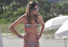 Ana Beatriz Barros - brazylijska modelka w bikini na plaży w Miami