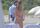 Ana Beatriz Barros - brazylijska modelka w bikini na plaży w Miami