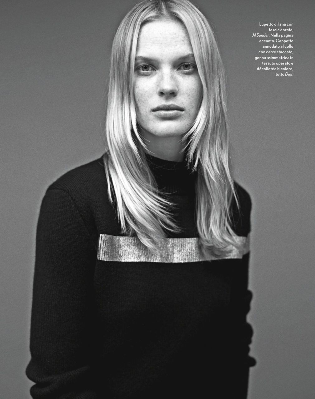 Anne Vyalitsyna - rosyjska modelka we włoskim magazynie Amica