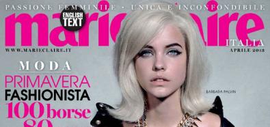 Barbara Palvin - węgierska modelka jako blondynka we włoskim Marie Claire