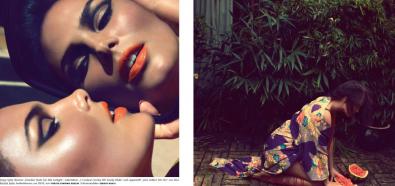 Candice Huffin - modekla plus size topless w niemieckiej edycji Vogue
