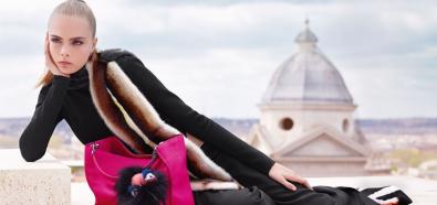 Cara Delevingne i Saskia de Brauw - dwie seksowne modelki w jesiennej kolekcji Fendi na zdjęciach Karla Lagerfelda
