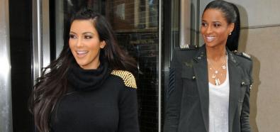 Ciara i Kim Kardashian po urodzinowym lunchu w Tribeca