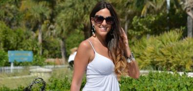 Claudia Romani - włoska modelka w seksownej sukience
