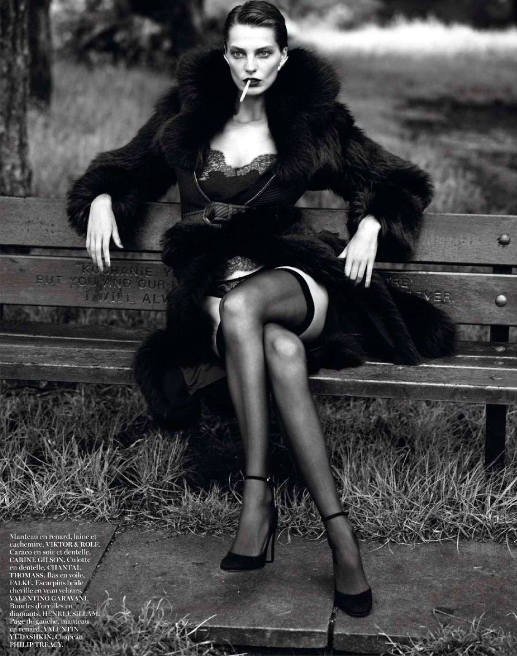 Daria Werbowy - piękna modelka w gorącej sesji w Vogue