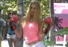 Elsa Hosk - szwedzka modelka promuje Victoria's Secret Pink w Miami