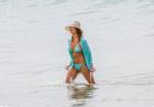 Jessica Alba na plaży na Hawajach