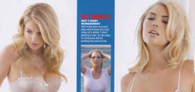 Kate Upton - amerykańska modelka w bieliźnie w magazynie Zoo