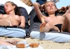 Katharina Damm - modelka, aktorka i dziewczyna Jareda Leto topless na plaży