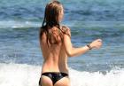 Katharina Damm - modelka, aktorka i dziewczyna Jareda Leto topless na plaży