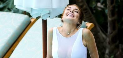 Lindsay Lohan - seksowna aktorka w stroju kąpielowym