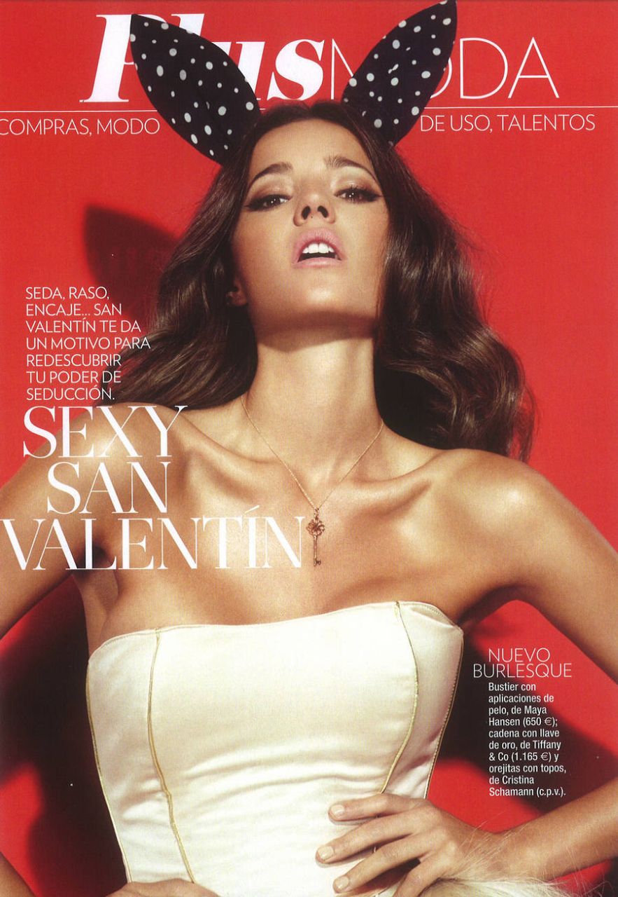 Malena Costa - modelka jako króliczek w magazynie Glamour