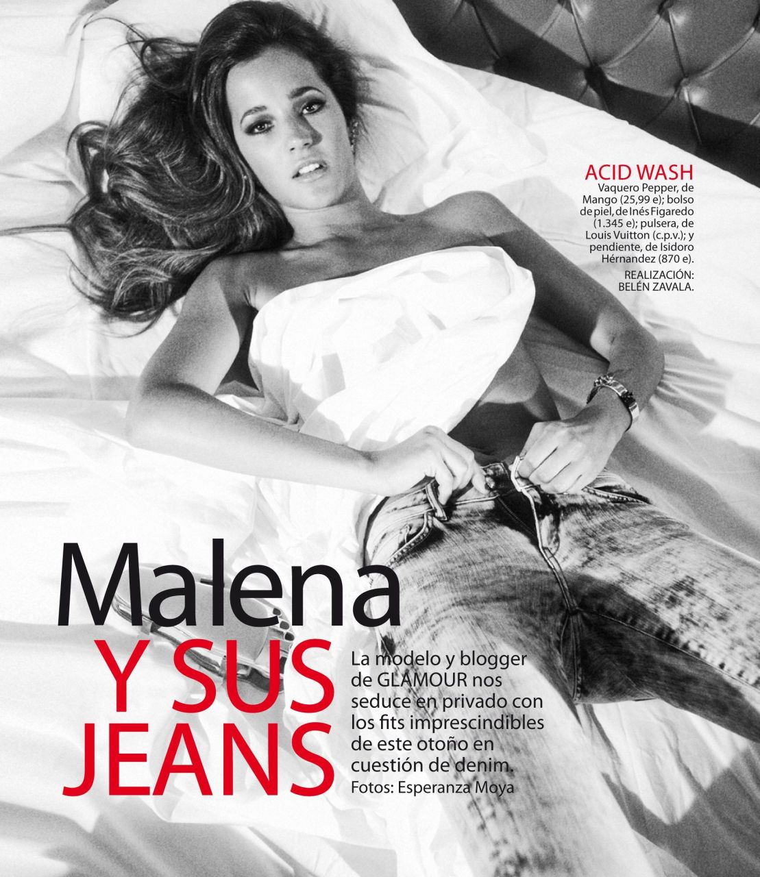 Malena Costa - hiszpańska seksbomba w Glamour