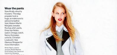 Marloes Horst - holenderska modelka w magazynie Glamour