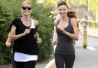 Miranda Kerr i Heidi Klum - modelki uprawiają jogging